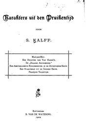 Front cover of Karakters uit den Pruikentijd by Samuel Kalff