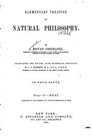 Cover of Elementary Treatise on Natural Philosphy by Augustin Privat-Deschanel