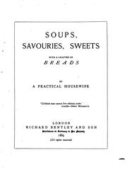 Front cover of Soups, savouries, sweets, with a chapter on breads by Practical housewife