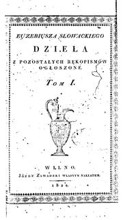 Front cover of Dziela z pozostalych rekopisów ogloszone by Unknown