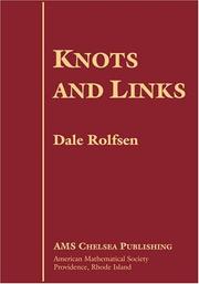 Cover of Knots and links by Dale Rolfsen