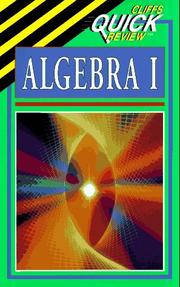 Cover of Algebra I by Jerry Bobrow