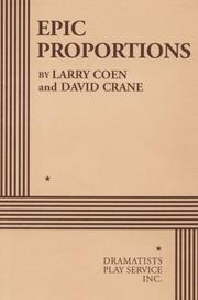 Cover of Epic proportions by Larry Coen
