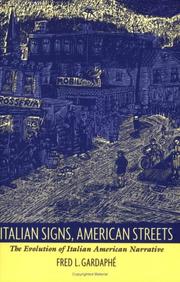 Front cover of Italian signs, American streets by Fred L. Gardaphe