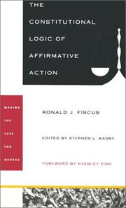Front cover of The Constitutional Logic of Affirmative Action by Ronald J. Fiscus