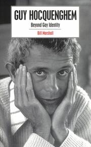Cover of Guy Hocquenghem by Marshall, Bill