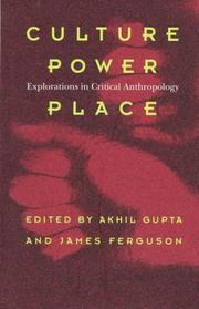 Front cover of Culture, power, place by Akhil Gupta