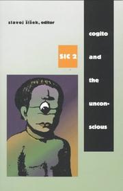 Front cover of Cogito and the Unconscious by Slavoj Žižek