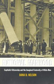 Front cover of National manhood by Dana D. Nelson