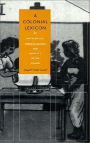 Cover of Colonial Lexicon by Nancy Rose Hunt