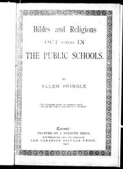 Front cover of Bibles and religions out versus in the public schools by Allen Pringle