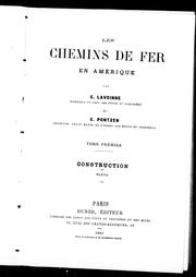 Front cover of Les chemins de fer en Amérique by E. Lavoinne