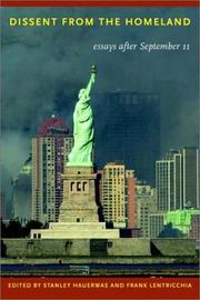 Front cover of Dissent from the Homeland by Stanley Hauerwas