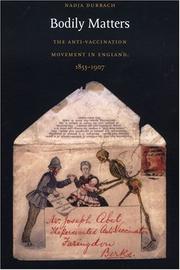 Cover of Bodily matters by Nadja Durbach