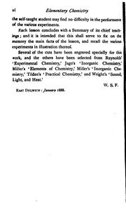 Front cover of Elementary Chemistry, Inorganic and Organic: Alternative Course by William S. Furneaux