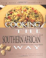 Front cover of Cooking the southern African way by Kari A. Cornell