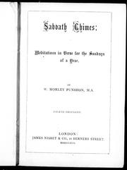 Cover of Sabbath chimes by William Morley Punshon