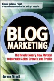 Cover of Blog marketing by Jeremy Wright