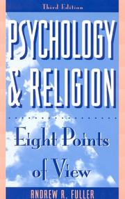 Front cover of Psychology and religion by Andrew Reid Fuller