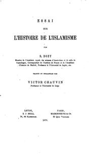Cover of Essai sur l'histoire de l'islamisme by Reinhart Dozy