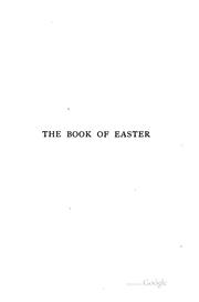 Front cover of The Book of Easter by William Croswell Doane