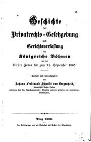 Front cover of Geschichte der Privatrechts-gesetzgebung und Gerichtsverfassung im .. by Johann Ferdinand Schmidt von Bergenhold
