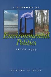 Cover of A History of Environmental Politics Since 1945 (History) by Samuel P. Hays