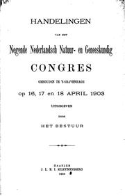 Cover of Handelingen van het Nederlandsch natuur- en geneeskundig congres by Nederlandsch natuur- en geneeskundig congres