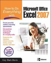 Front cover of How to Do Everything with Microsoft Office Excel 2007 (How to Do Everything) by Guy Hart-Davis