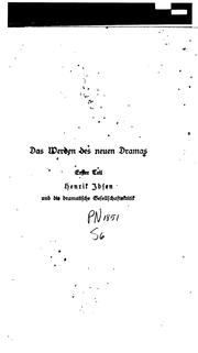 Cover of Das Werden des neuen Dramas by Edgar Steiger