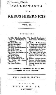 Front cover of Collectanea de rebus hibernicis .. by Charles Vallancey