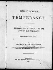 Cover of Public school temperance by Richardson, Benjamin Ward Sir