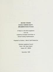 Front cover of Moving toward school funding equity by Andrea L. Merrill