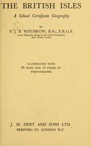 Front cover of The British isles by Stanley John Burr Whybrow