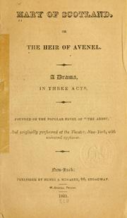 Front cover of Mary of Scotland by Sir Walter Scott