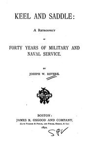 Front cover of Keel and saddle by Joseph Warren Revere