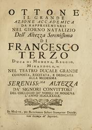 Cover of Ottone il Grande by Bartolomeo Soliani