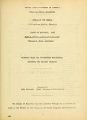 Cover of Census of business by United States. Bureau of the Census