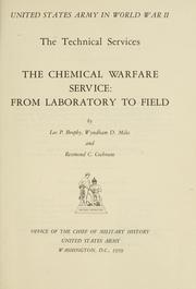 Front cover of The Chemical Warfare Service by Leo P. Brophy