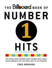 Front cover of The Billboard book of number one hits by Fred Bronson