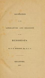 Front cover of Illustrations of the literature and religion of the Buddhists by B. H. Hodgson