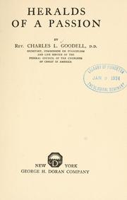 Front cover of Heralds of a passion by Charles L. Goodell