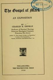Cover of The Gospel of Mark by Charles Rosenbury Erdman