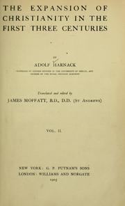 Front cover of Mission und Ausbreitung des Christentums by Adolf von Harnack