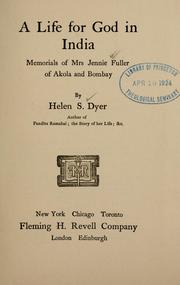 Front cover of A life for God in India by Helen S. Dyer