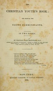 Front cover of The Christian youth's book by W. C. Brownlee