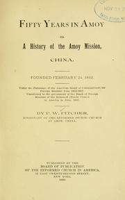 Front cover of Fifty years in Amoy by Philip Wilson Pitcher