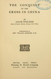 Front cover of The conquest of the cross in China by Jacob Speicher