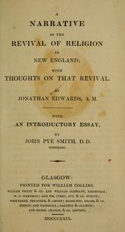 Front cover of A narrative of the revival of religion in New England by Jonathan Edwards