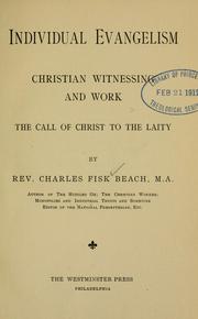 Front cover of Individual evangelism by Beach, Charles Fisk